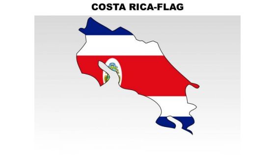 Costa Rica Country PowerPoint Flags