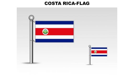 Costa Rica Country PowerPoint Flags