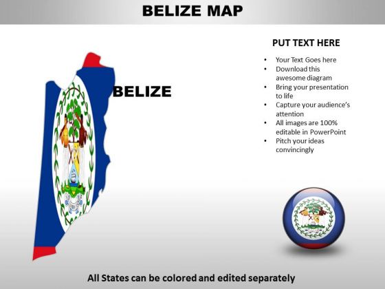 Country PowerPoint Maps Belize