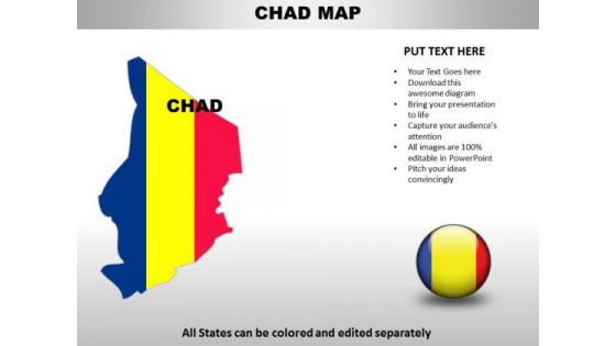 Country PowerPoint Maps Chad