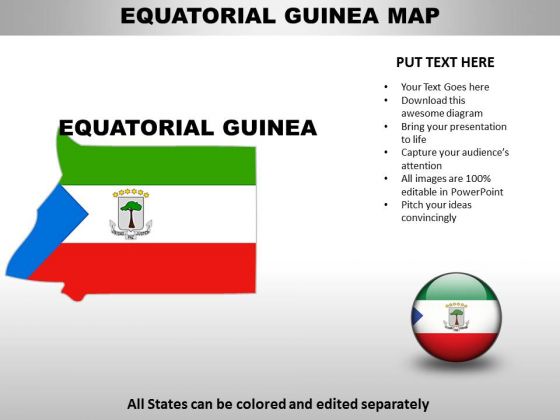 Country PowerPoint Maps Equatorial Guinea