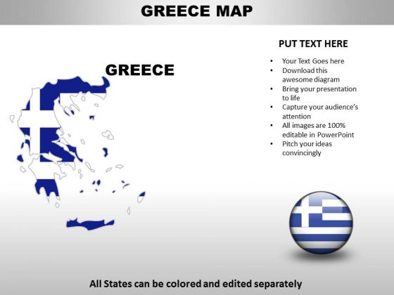 Country PowerPoint Maps Greece