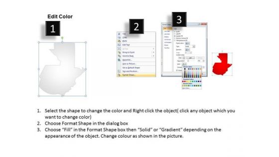 Country PowerPoint Maps Guatemala