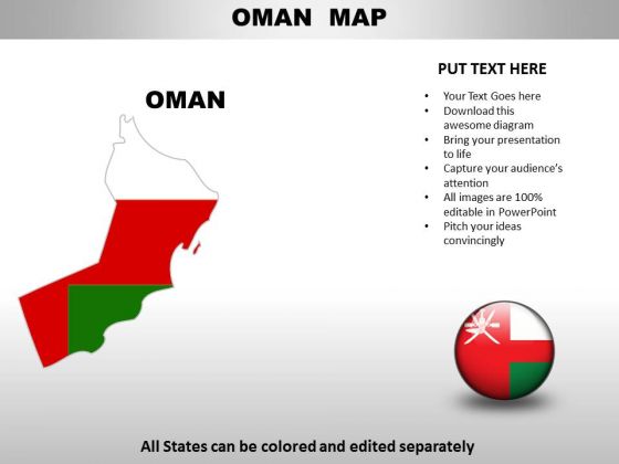 Country PowerPoint Maps Oman