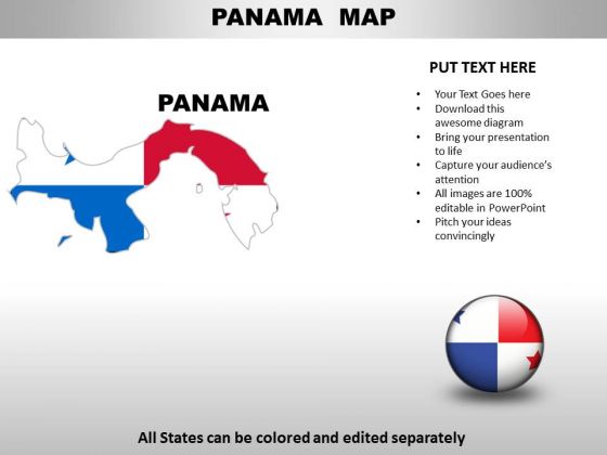 Country PowerPoint Maps Panama