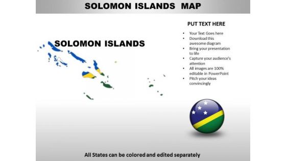 Country PowerPoint Maps Solomon Islands
