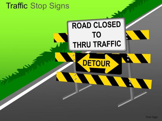 Countryside Traffic Stop PowerPoint Slides And Ppt Diagram Templates