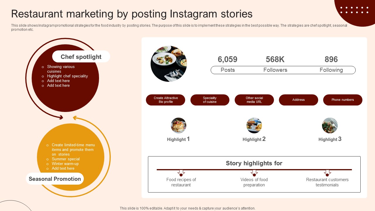 Create A Restaurant Marketing Restaurant Marketing By Posting Instagram Stories