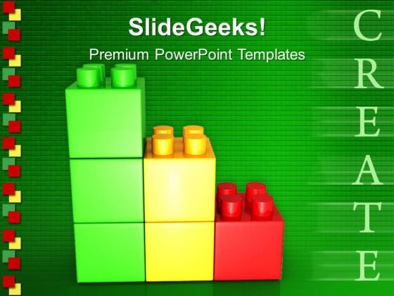 Create Lego Graph Business PowerPoint Templates And PowerPoint Themes 0512