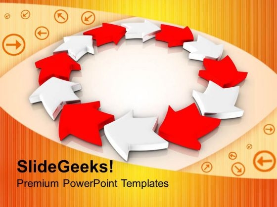Creative Circular Arrows Business Innovation PowerPoint Templates Ppt Backgrounds For Slides 0213