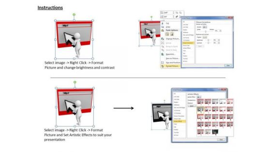 Creative Marketing Concepts 3d Person Pointing Cursor Character