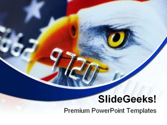 Credit Card Americana PowerPoint Templates And PowerPoint Backgrounds 0711