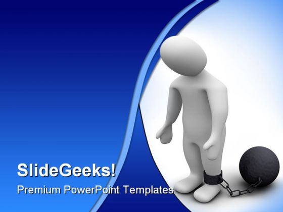 Criminal Man Law PowerPoint Background And Template 1210