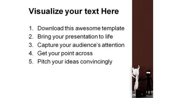Criminal Robbing Man Business PowerPoint Themes And PowerPoint Slides 0311
