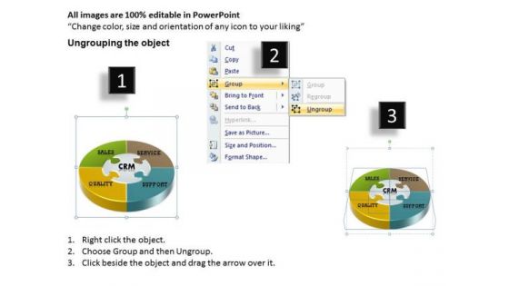 Crm Circular Squared PowerPoint Presentation Template