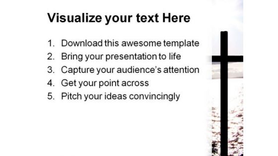Cross01 Religion PowerPoint Themes And PowerPoint Slides 0811