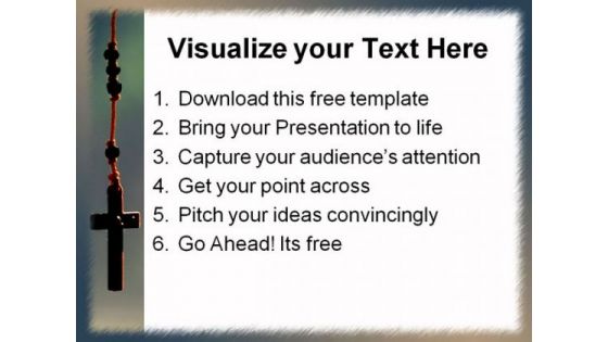 Christian Jesus Cross PowerPoint Template