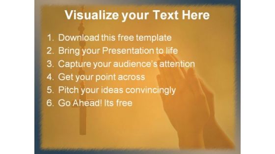 Christian Jesus Cross PowerPoint Template