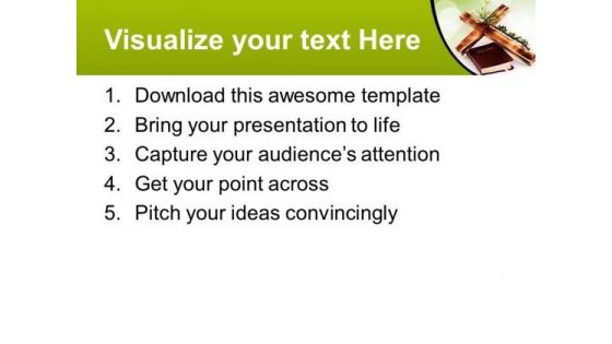 Cross And Bible Christianity Religion PowerPoint Templates And PowerPoint Themes 0712
