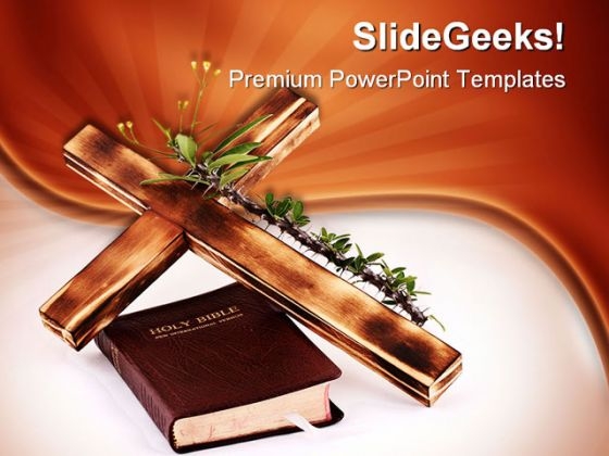 Cross And Bible Religion PowerPoint Templates And PowerPoint Backgrounds 0211