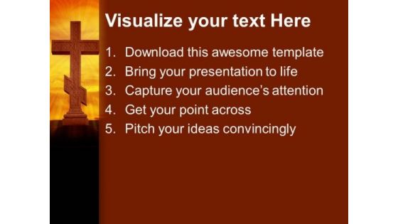 Cross In The Sky People PowerPoint Templates And PowerPoint Themes 0712
