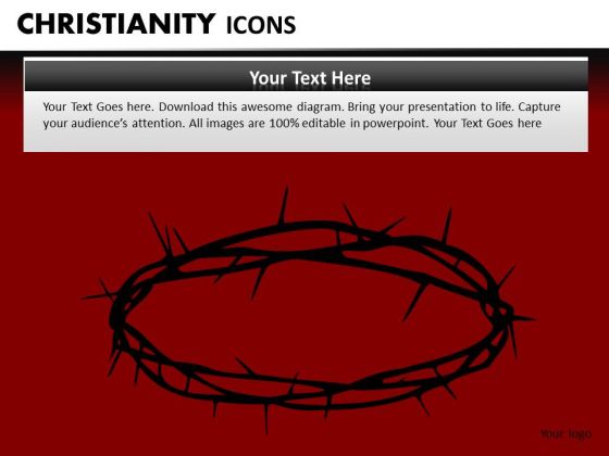 Crown Of Thorns Crucifixion PowerPoint Ppt Templates