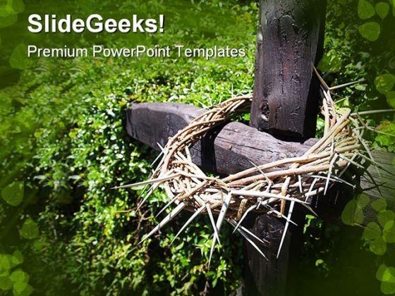 Crown Of Thorns Religion PowerPoint Themes And PowerPoint Slides 0211
