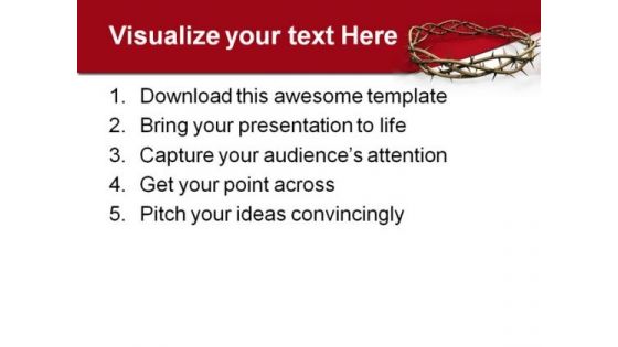 Crown Of Thorns Religion PowerPoint Themes And PowerPoint Slides 0511