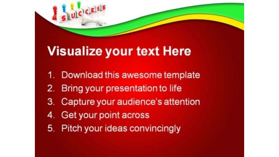 Cubes Success Communication PowerPoint Backgrounds And Templates 0111