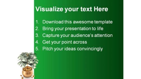 Cultivate Money Finance PowerPoint Themes And PowerPoint Slides 0211