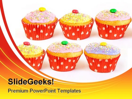 Cupcake Muffins Food PowerPoint Templates And PowerPoint Backgrounds 0211
