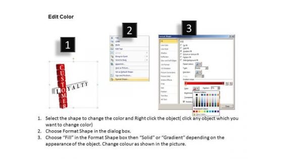 Customer Loyalty Crosswords PowerPoint Templates