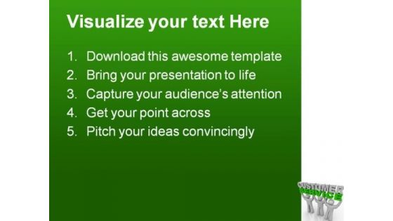 Customer Service Business PowerPoint Template 0910
