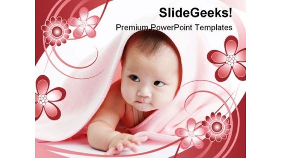 Cute Baby Children PowerPoint Backgrounds And Templates 1210
