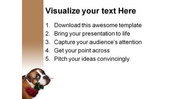 Cute Dog Animals PowerPoint Backgrounds And Templates 1210