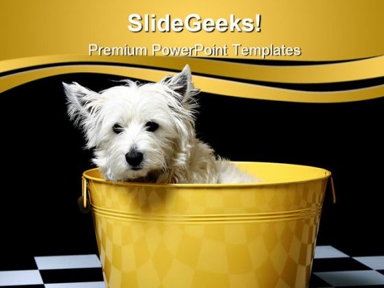 Cute Dog Animals PowerPoint Templates And PowerPoint Backgrounds 0411