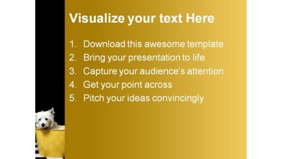 Cute Dog Animals PowerPoint Themes And PowerPoint Slides 0411