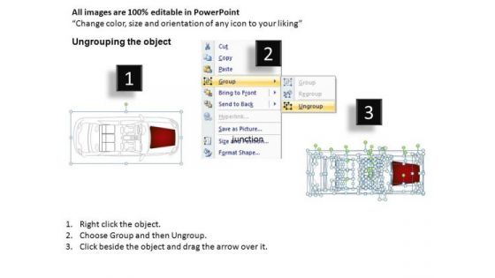Cute Red Family Car PowerPoint Slides And Ppt Diagram Templates