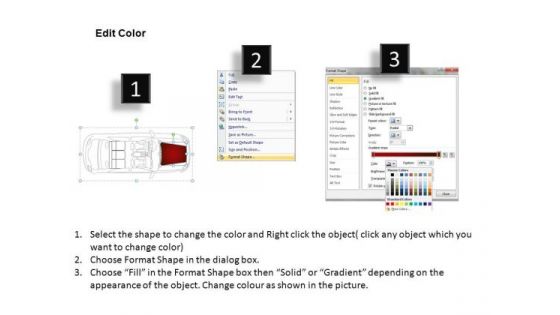 Cute Red Family Car PowerPoint Slides And Ppt Diagram Templates