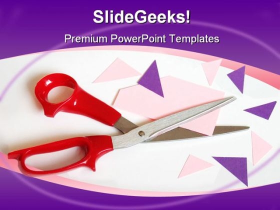 Cutting Corners Metaphor PowerPoint Backgrounds And Templates 1210