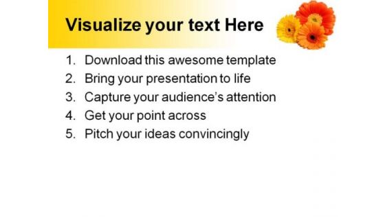 Daisies Beauty PowerPoint Background And Template 1210
