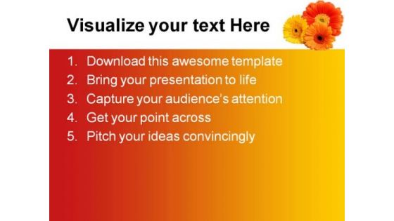 Daisies Beauty PowerPoint Background And Template 1210