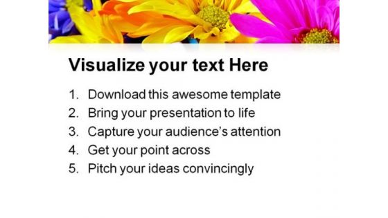 Daisies Flower Nature PowerPoint Templates And PowerPoint Backgrounds 0511
