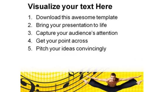Dancer Entertainment Music PowerPoint Templates And PowerPoint Backgrounds 0311