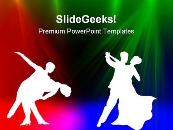Dancing Couple Background PowerPoint Templates And PowerPoint Backgrounds 0411