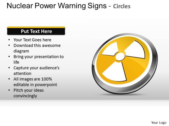 Danger Nuclear Power Warning Signs Circles PowerPoint Slides And Ppt Diagram Templates
