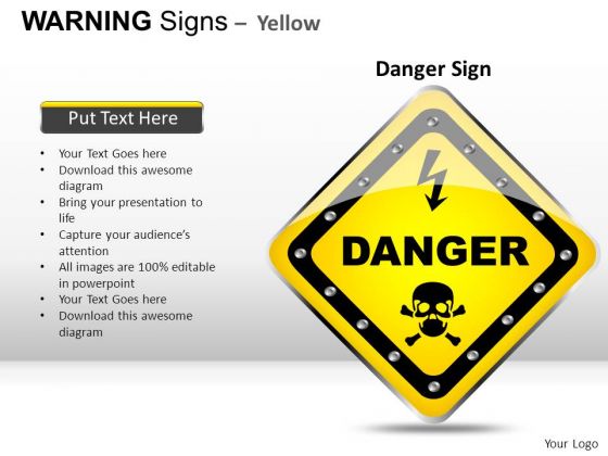 Dangerous Death Warning Signs PowerPoint Slides And Ppt Diagram Templates