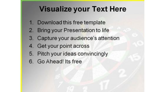 Business Arrows Target PowerPoint Template