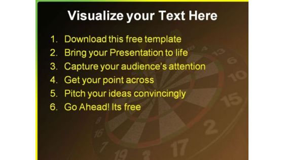 Business Arrows Target PowerPoint Template