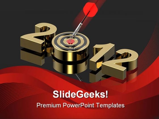 Dart Hitting Target Future PowerPoint Templates And PowerPoint Backgrounds 0811